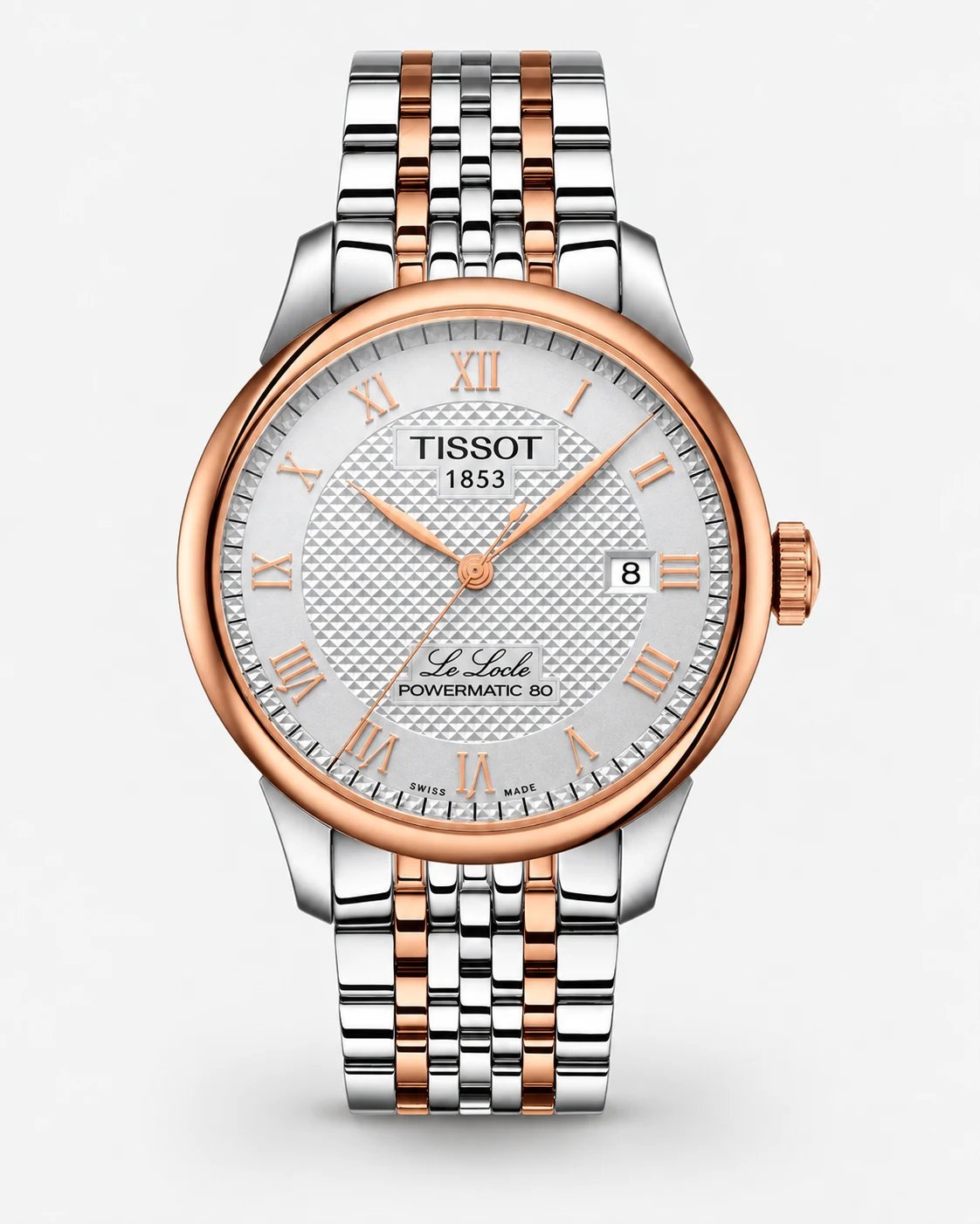Tissot T006.407.22.033.00 Le Locle Powermatic 80 Automatic 39.3 mm Silver Dial Watch