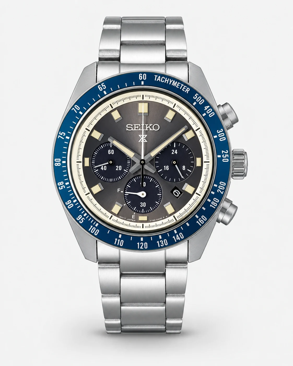 Seiko SSC939 Prospex Speedtimer Solar Chronograph 41.4 mm Gray Dial Watch