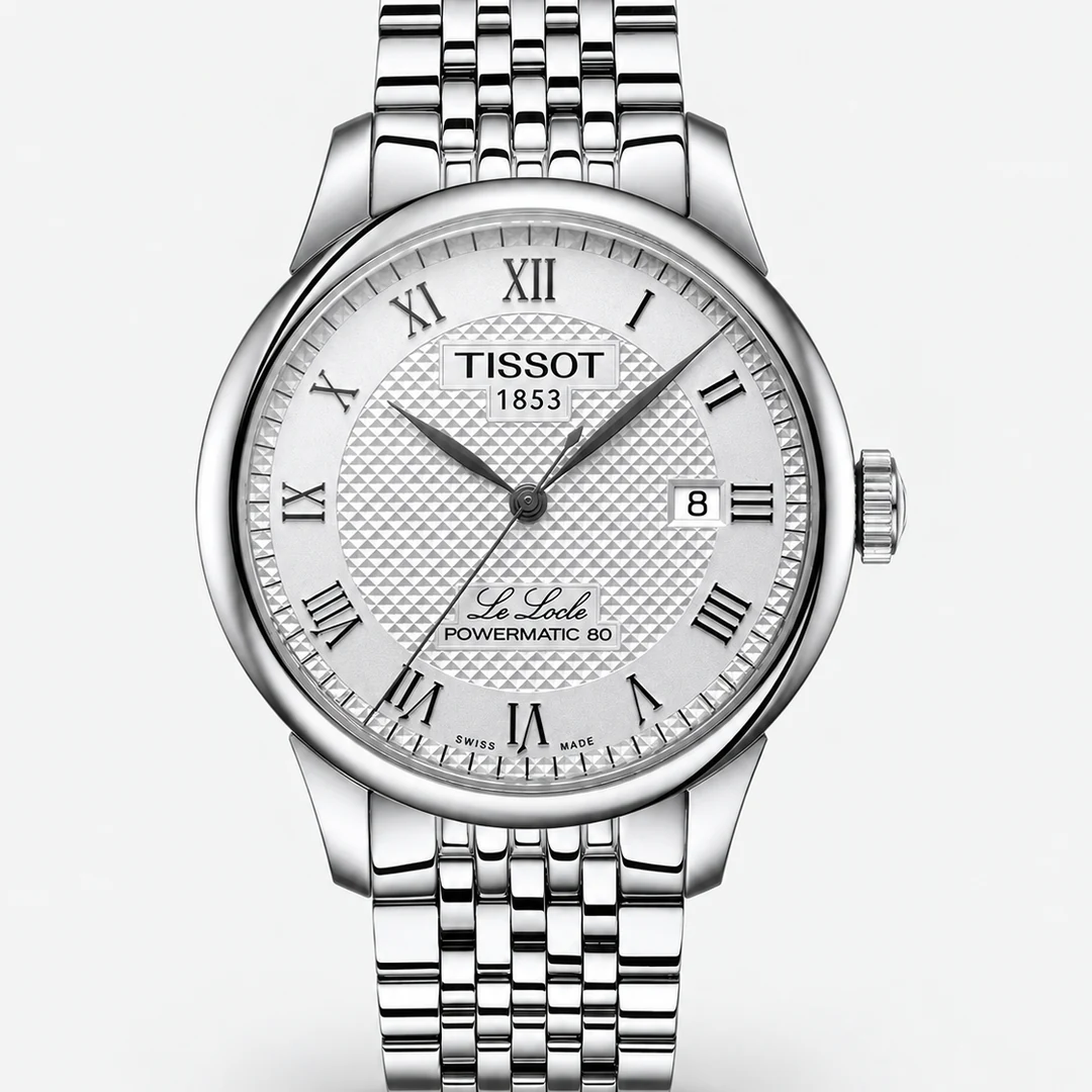 Tissot T006.407.11.033.00 Le Locle Powermatic 80 Automatic 39.3 mm Silver Dial Watch