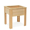 Natural Cedar Elevated Planter (Size pictured: 26"W x 32"L x 34"H 11"D)