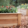 Natural Cedar L-Shaped Raised Garden Beds