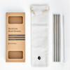 Straight Stainless Steel Straws 4-Pack