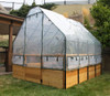 Cedar Complete Raised Garden Bed Kit with Greenhouse Cover 8' x 12'