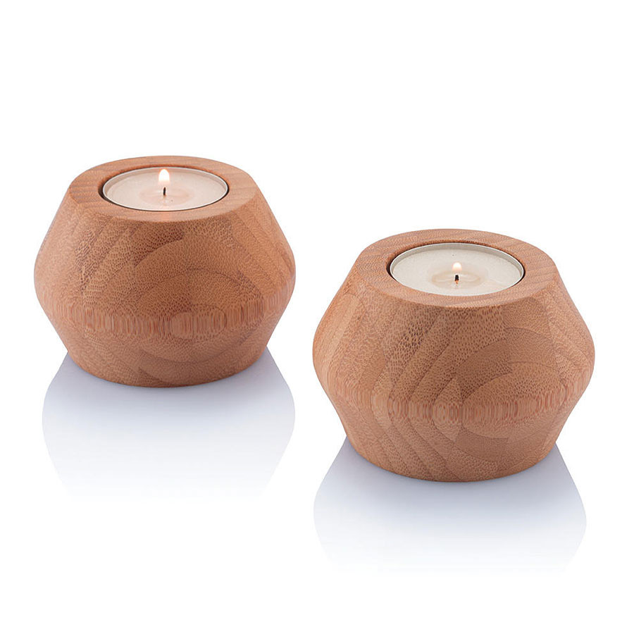 Reversible Bamboo Candle Holder