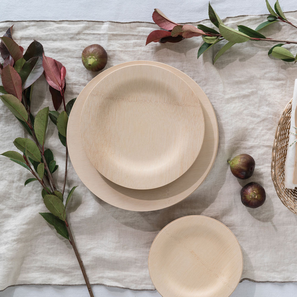 Biodegradable Bamboo Plates Set of 8