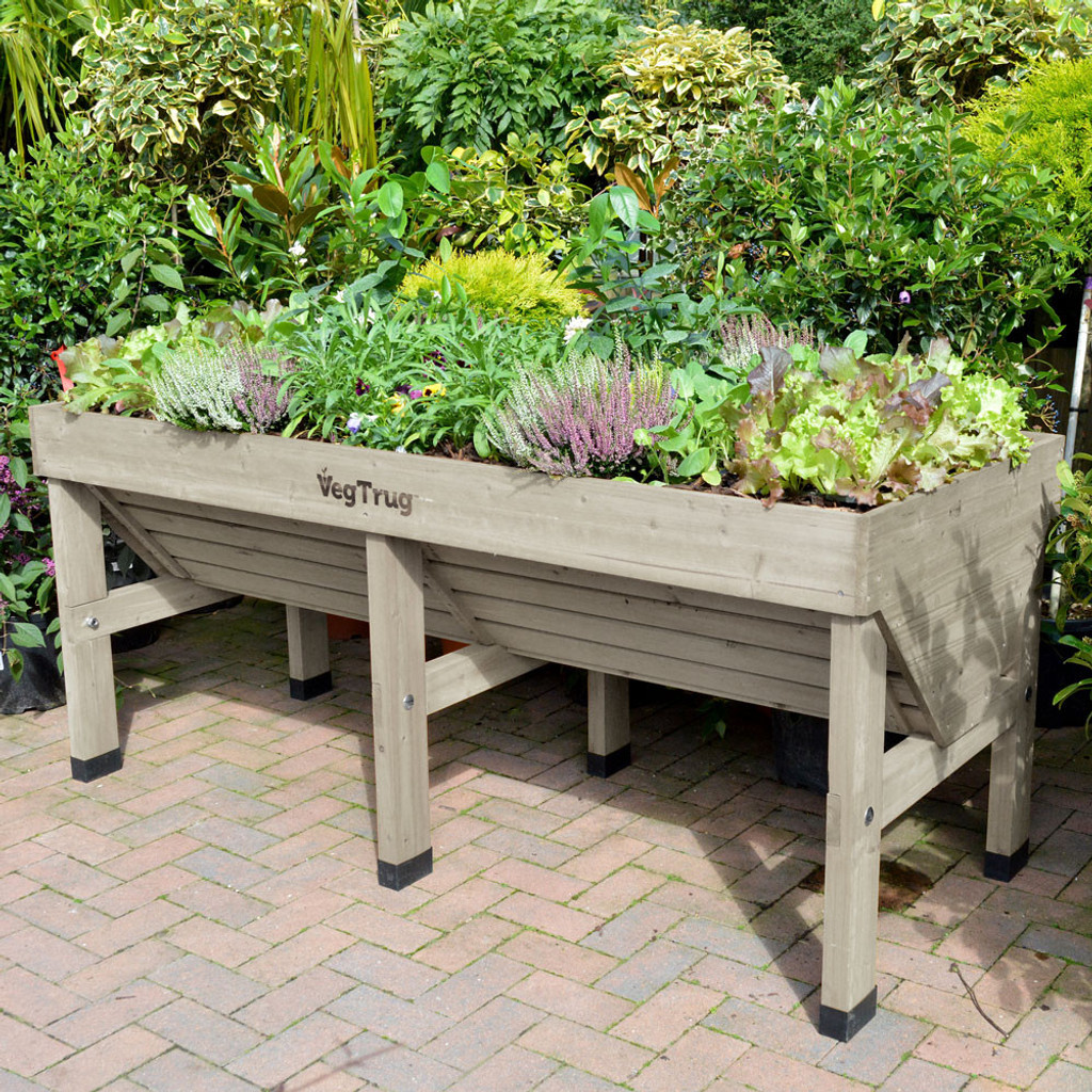 VegTrug Raised Garden Planter - Grey | Eartheasy.com