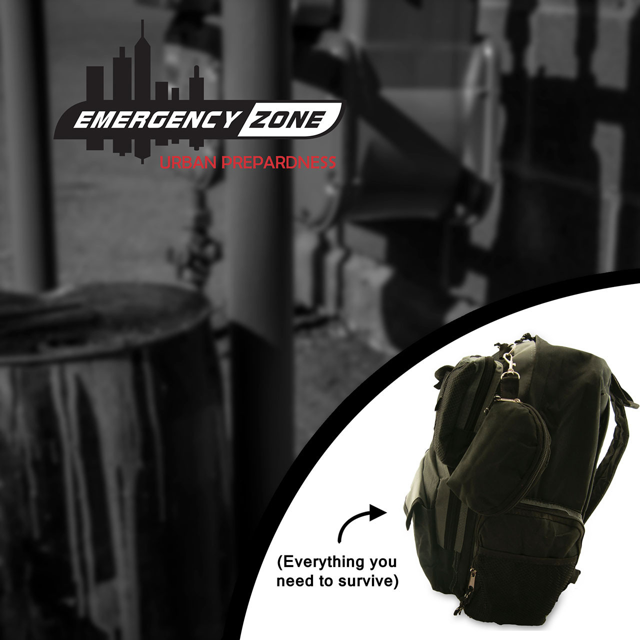 Emergency Zone Urban Survival Bug Out/Go Bag 72-Hour Kit, Perfect Way to  Prepare Your Family