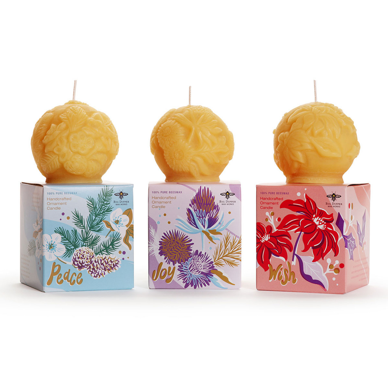 Beeswax Pinecone Candles