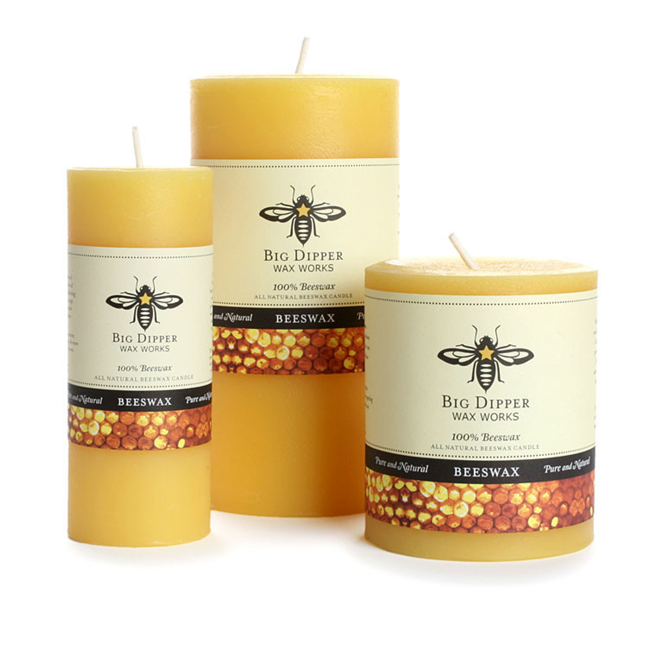 Pure Beeswax - Heavy Glass Candle - 8.5 oz - Clearance in 2023