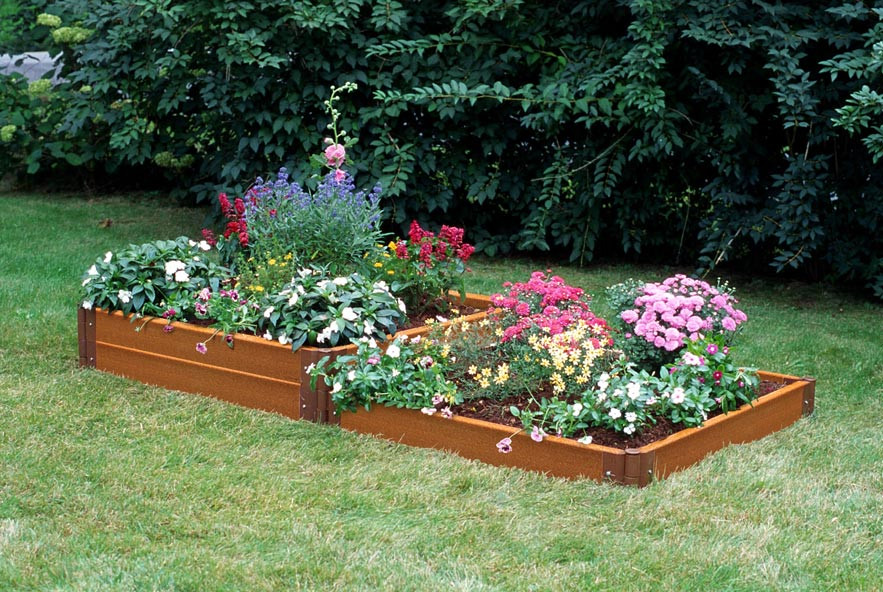 4' x 8' – Two-Tier Composite Wood Raised Garden Bed - Eartheasy