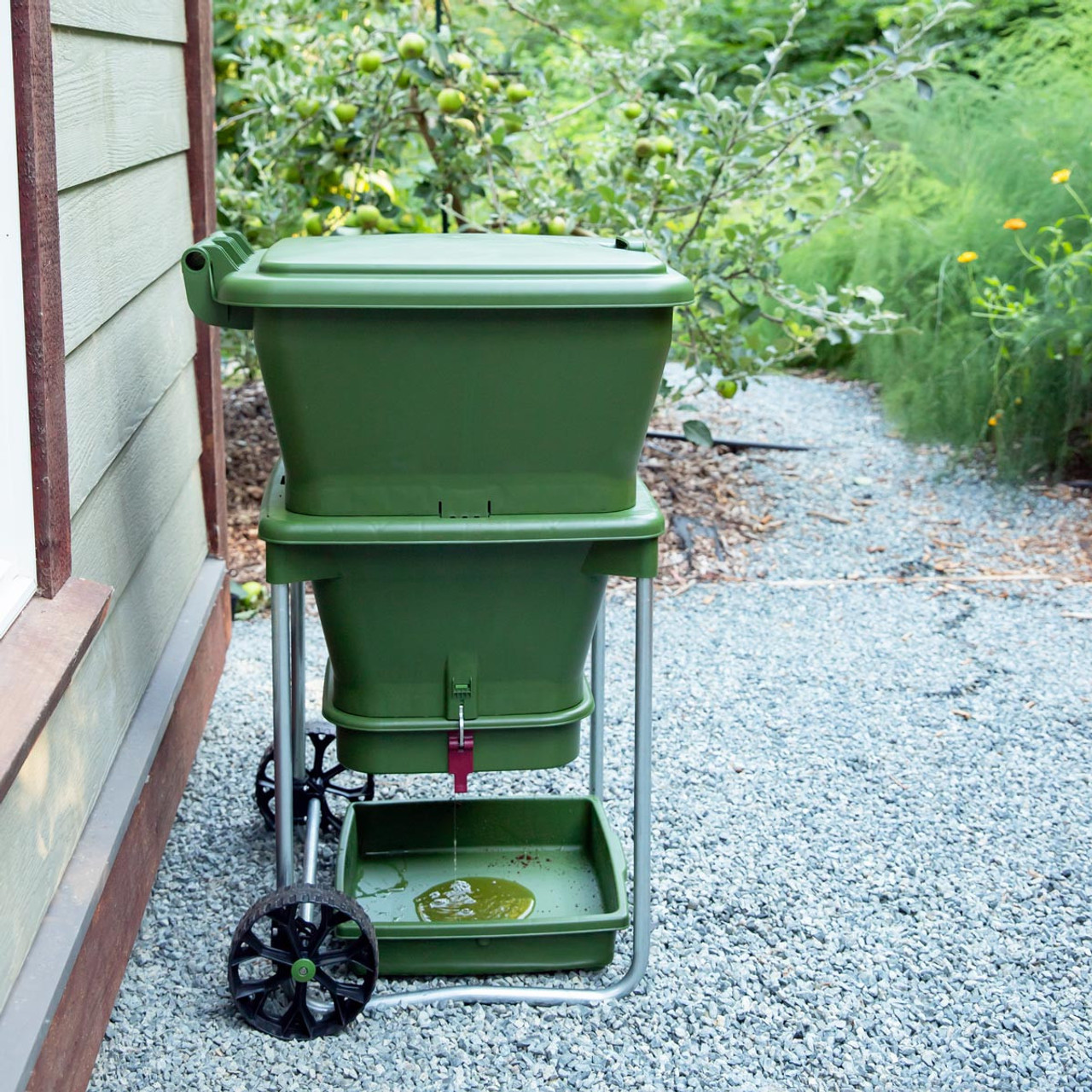 4L Kitchen Compost Bin, Outdoor Compost Bucket Indoor Odorless