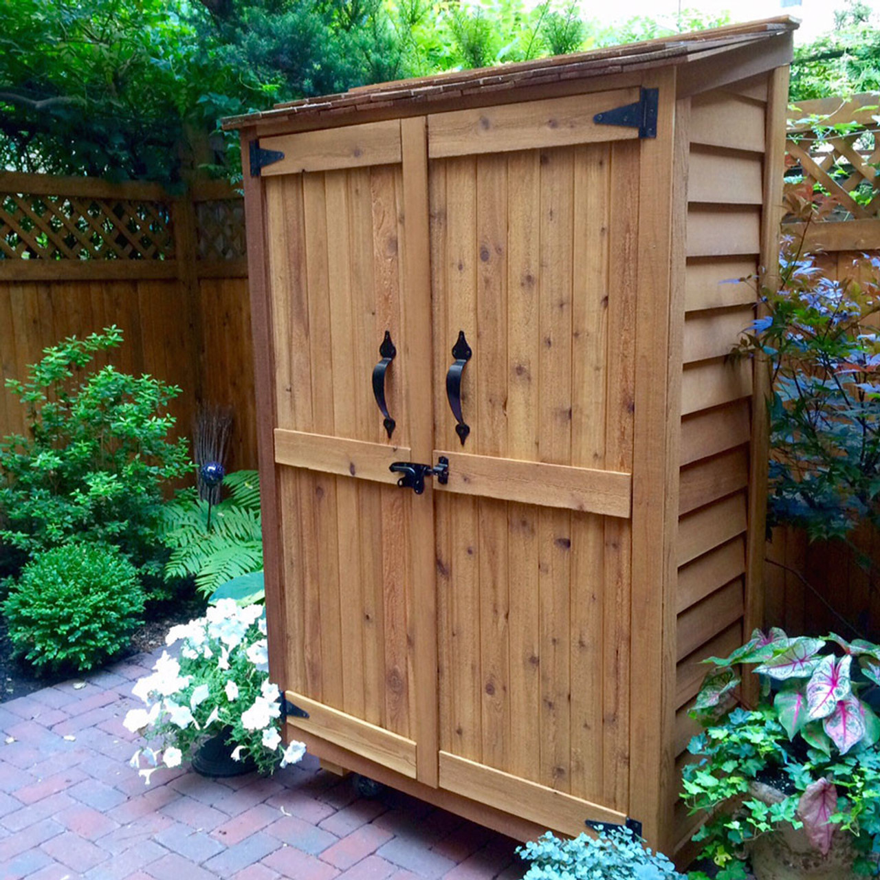 4' x 2' Garden Chalet Shed - Eartheasy