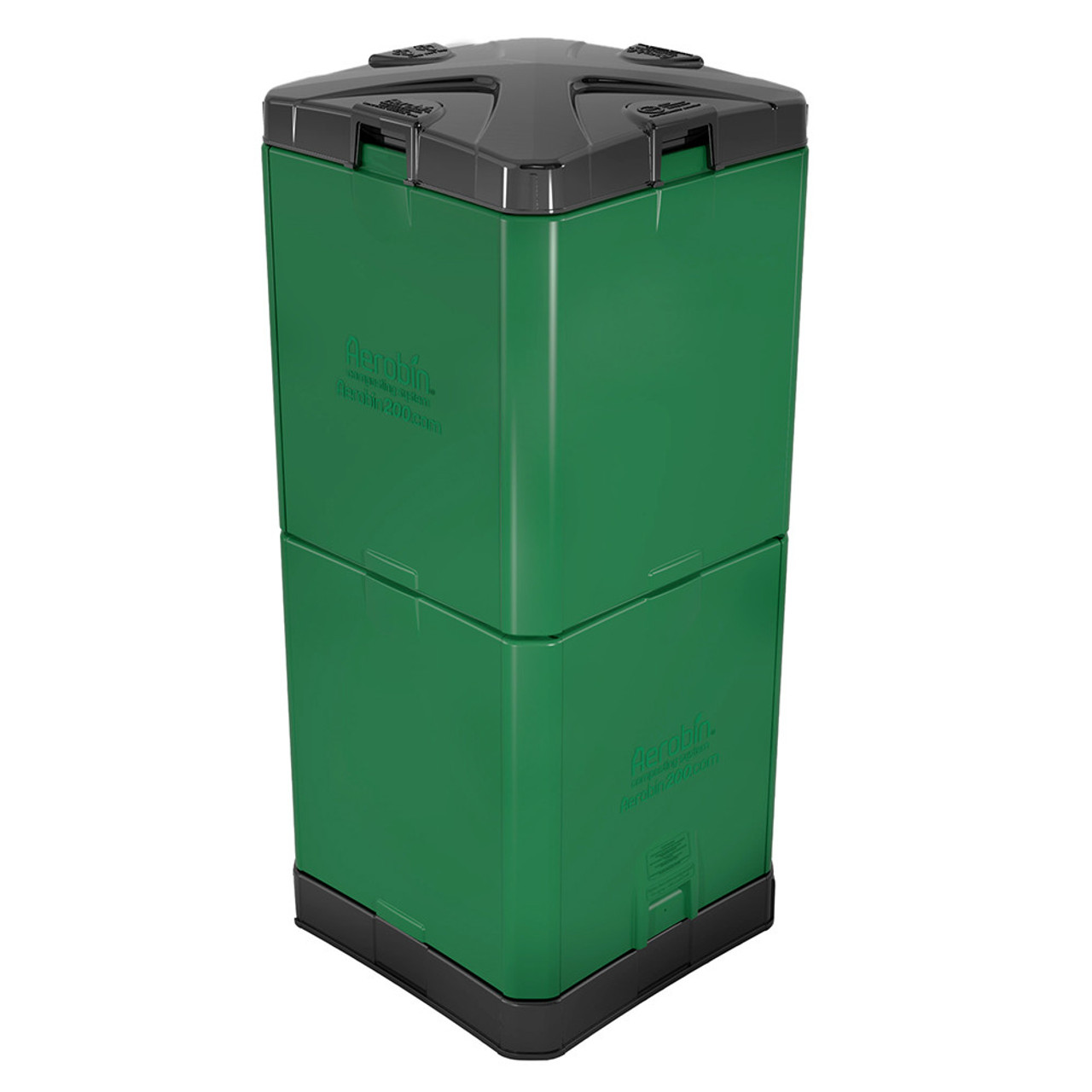 Steel compost bin with charcoal filter, 7 litres, green