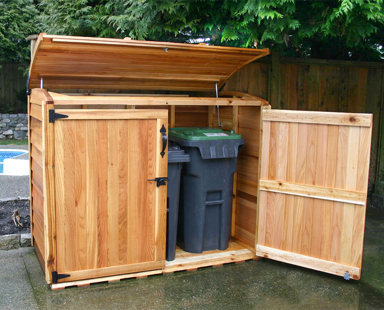 Best Outdoor Garbage Can Storage Sheds and Enclosures  Trash can storage  outdoor, Garbage can storage, Can storage