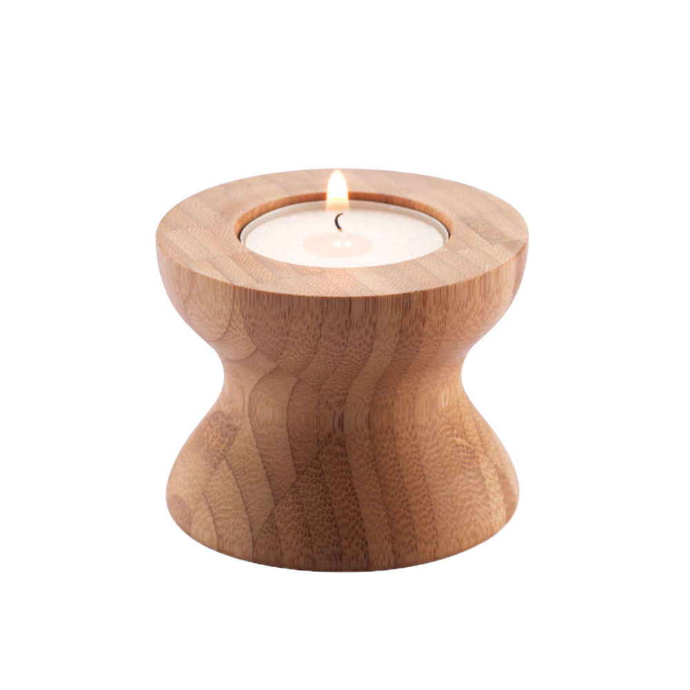 Reversible Bamboo Candle Holder