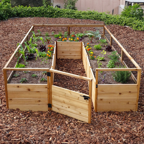 Cedar Complete Raised Garden Bed Kit - 8' x 12'