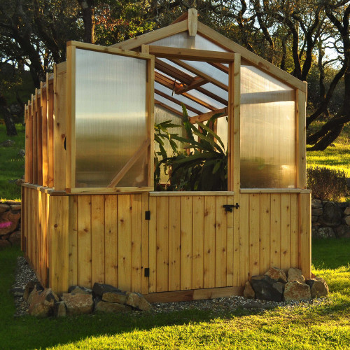 8' x 8' Cedar Greenhouse