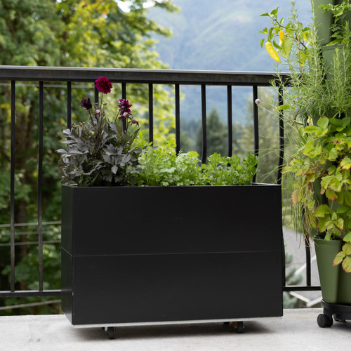 Bedd Steel Patio Planter Boxes - Rectangular Planters Bedd Steel Patio Planter Boxes - Rectangular Planters