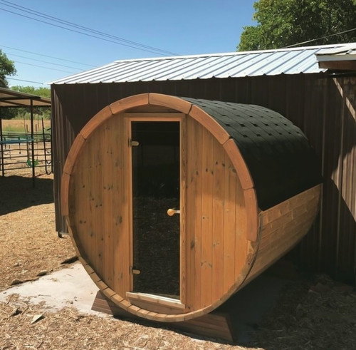 Outdoor Wooden Barrel Sauna - Haven Outdoor Wooden Barrel Sauna - Haven