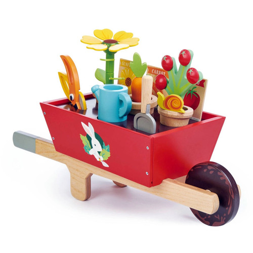 Wooden Garden Wheelbarrow Set Wooden Garden Wheelbarrow Set
