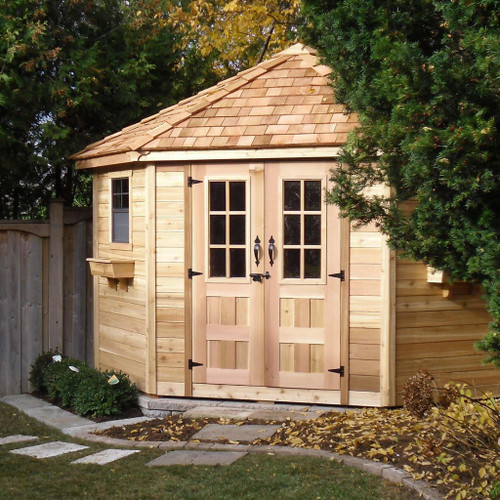 9' x 9' Western Red Cedar – Penthouse Shed