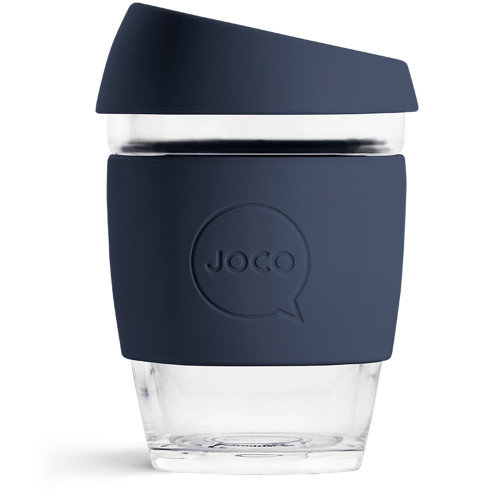 Reusable Glass Coffee Cup 12oz