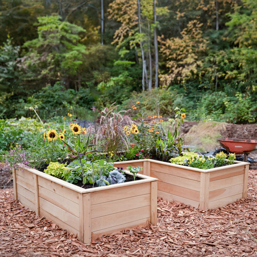 U-Shaped Raised Bed (Size Pictured: 3'W x 7'LL x 9'BL x 22"H)