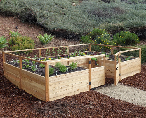 Cedar Complete Raised Garden Bed Kit - 12' x 8'