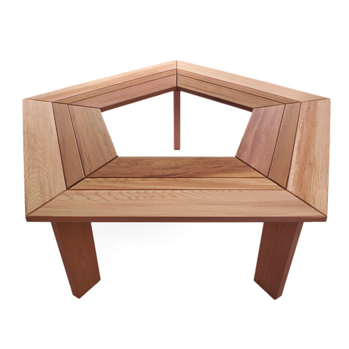 Wrap-Around Cedar Bench - 4' Wide