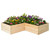 Classic Natural Cedar L-Shaped Raised Garden Beds