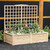 Natural Cedar Raised Bed with Trellis