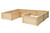 Natural Cedar 9' U-Shaped Raised Garden Beds