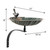 Scalloped Shell Bird Bath with Wall Bracket