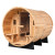 Porched-In Barrel Sauna - 6 Person Porched-In Barrel Sauna - 6 Person
