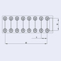 Chip 8 Straight Channels - Luer - Darwin Microfluidics