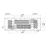 Passiver Herringbone Mischer Chip - Kanal Variation - Mini Luer