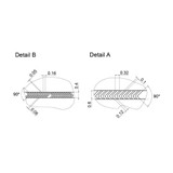Passiver Herringbone Mischer Chip - Kanal Variation - Mini Luer