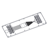 Gradient Generator Chip - Multiple Outlets - Mini Luer