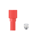 Raccord flangeless coloré 1/4-28 (lot de 10) - PP