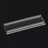 Bild des Straight Channel Chip – Verschiedene Kanaltiefen Fluidic 625