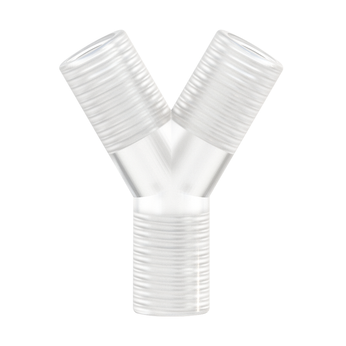 Image of a Female thread adapter Y for 1/4-28 (pack of 5) - PTFE