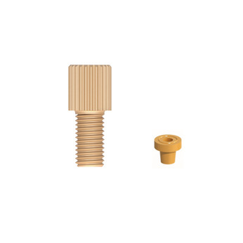 1/4-28 Flangeless Fitting (10-pack) - PEEK + ETFE