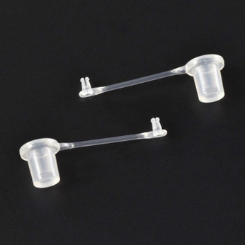 Abbildung eines männlichen Luer Stecker  mit Halteband – Fluidic 264