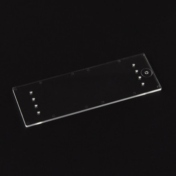 Image of Microscope Slide Platform - 2 x 4 through-hole interfaces - Fluidic 339