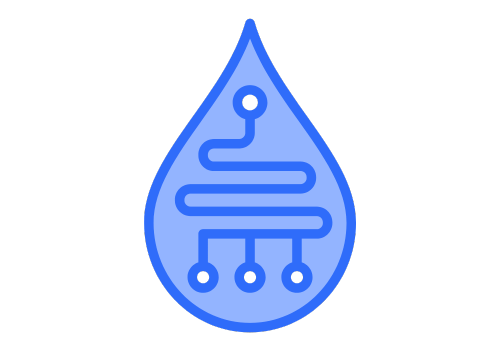 Droplet with Microfluidic Channel icon