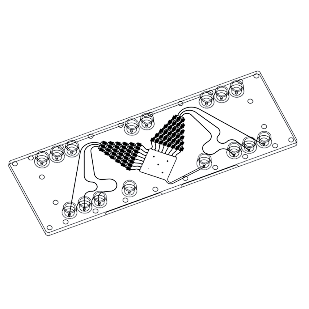 2D Gradient Generator  - Single outlet Fluidic 1166