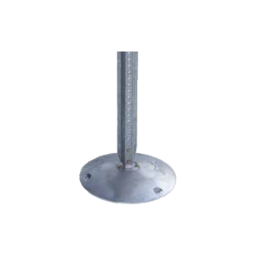 15" Aluminum Sign Base for Round, U-Channel or Square Post