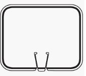 Blank White Cone Sign w/ Black Border