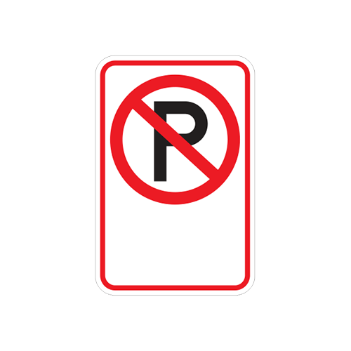 R7-2B  -  NO PARKING SYMBOL BLANK  -  12X18