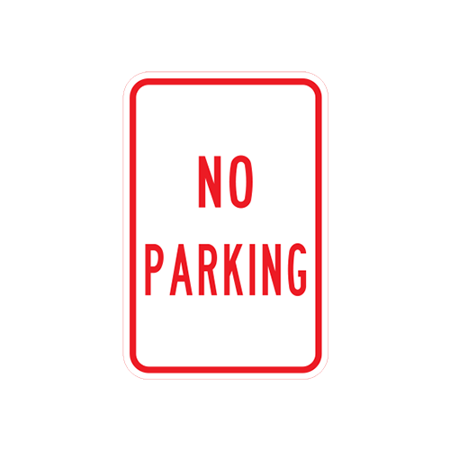 R7-1C  -  NO PARKING  -  12X18